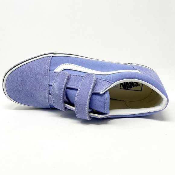 Vans Old School V Pale Iris True White Junior Classic Kids Sneakers - Picture 4 of 5